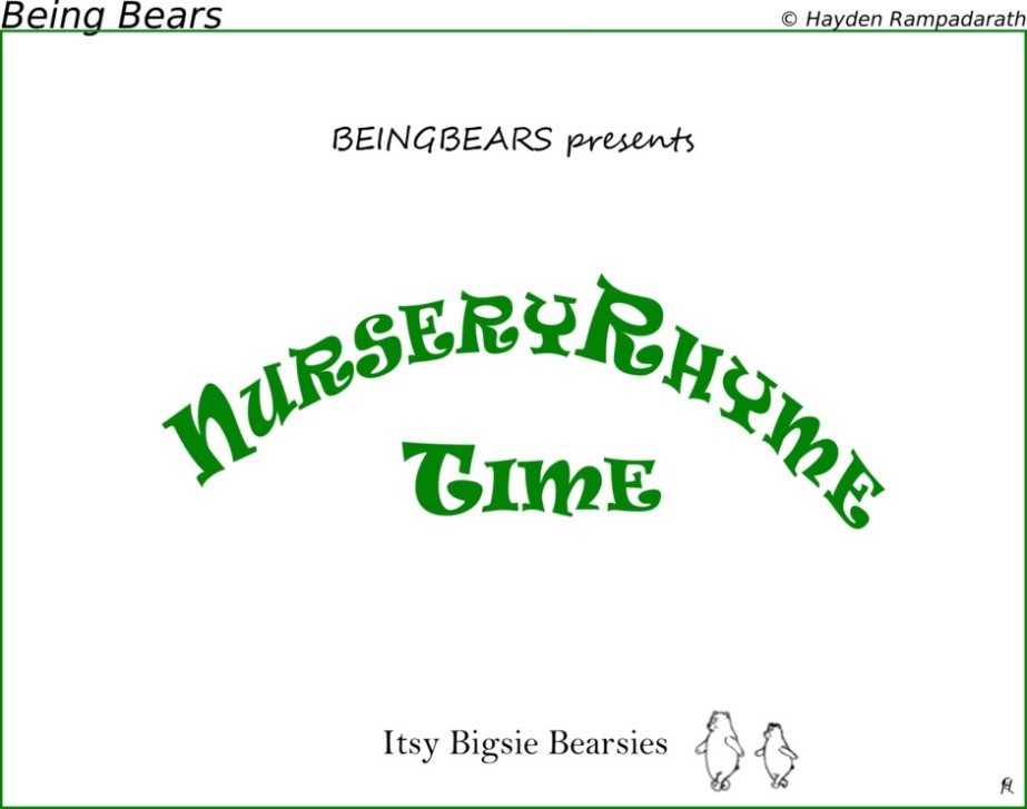 Nursery Rhyme Time by Bears